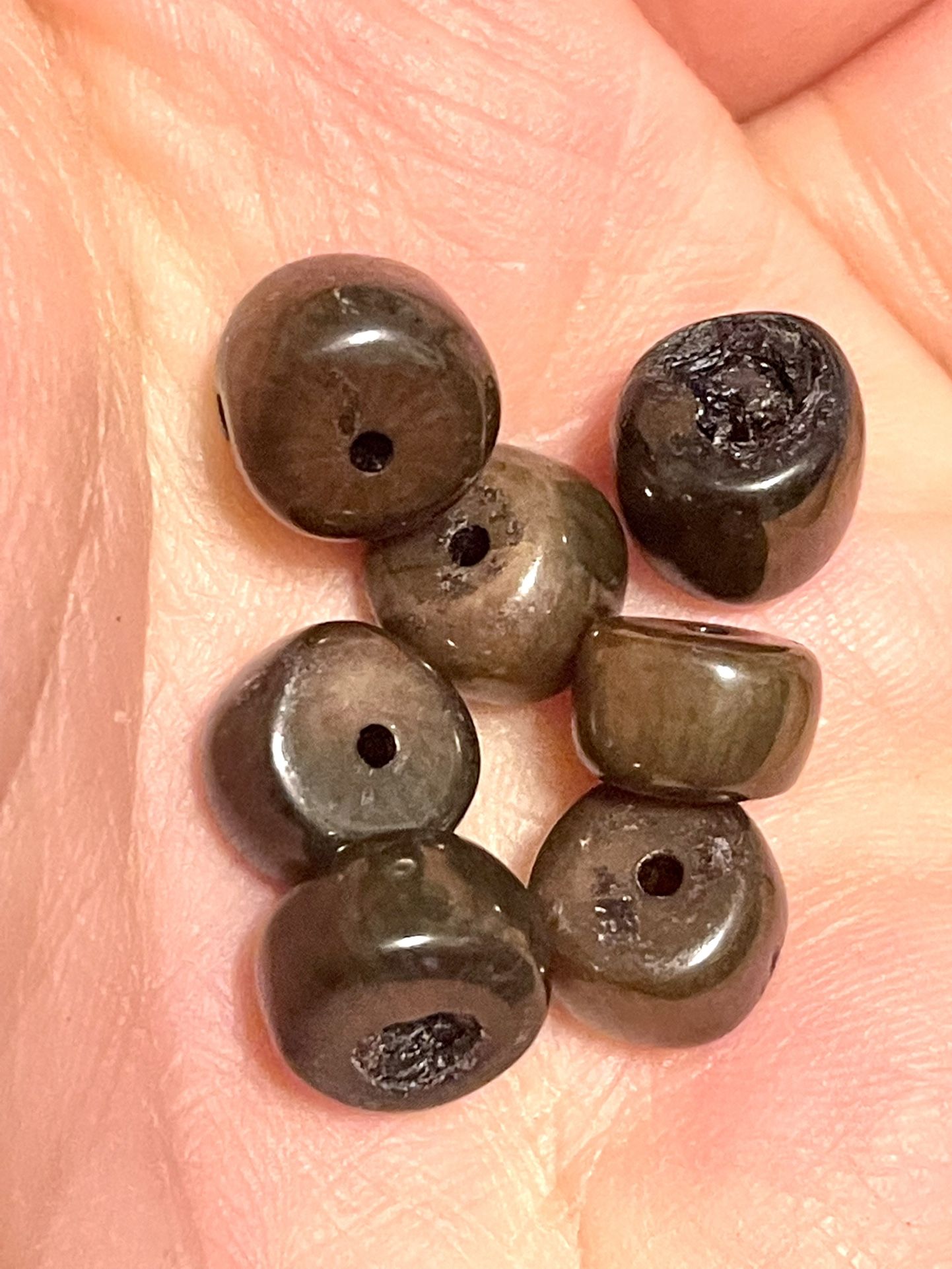 Lot Of 48 Brown Coral Beads