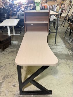 L Shaped Desk,Gaming Desk,Computer Desk,Sturdy Metal Frame, Modern and Simple Design,Home Office Desks w/Shelf Scratch-Resistant for Gaming Study Writ