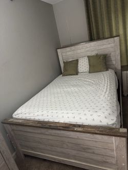 Barely used One full bed  mattress  and spring box