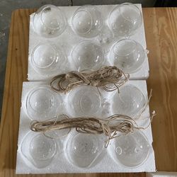 12 Hanging Small Terrariums 