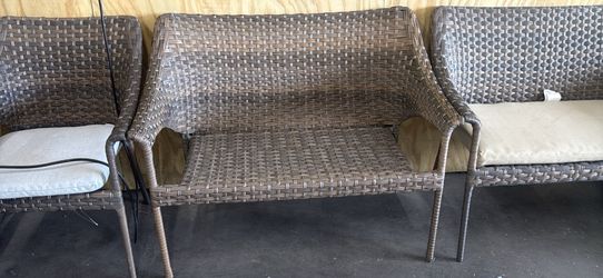 🌿 Style Selections Lola Wicker Outdoor Loveseat