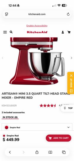 Kitchen aid mini mixer
