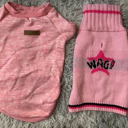 Small Dog Pink Sweaters 