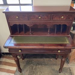 Antique Secretary Desk with Sliding Top!
