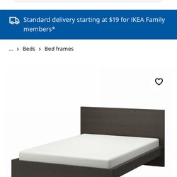 IKEA Queen Bed frame 