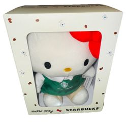 Hello Kitty x Starbucks Sanrio Limited Edition 2025 Plush Barista New Boxed L.E.