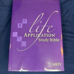 NKJV Life Application Study Bible Purple Hardcover Tyndale