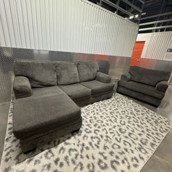 Sectional Couch W/ Chair (Free Delivery!)