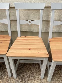 Wooden dining chairs