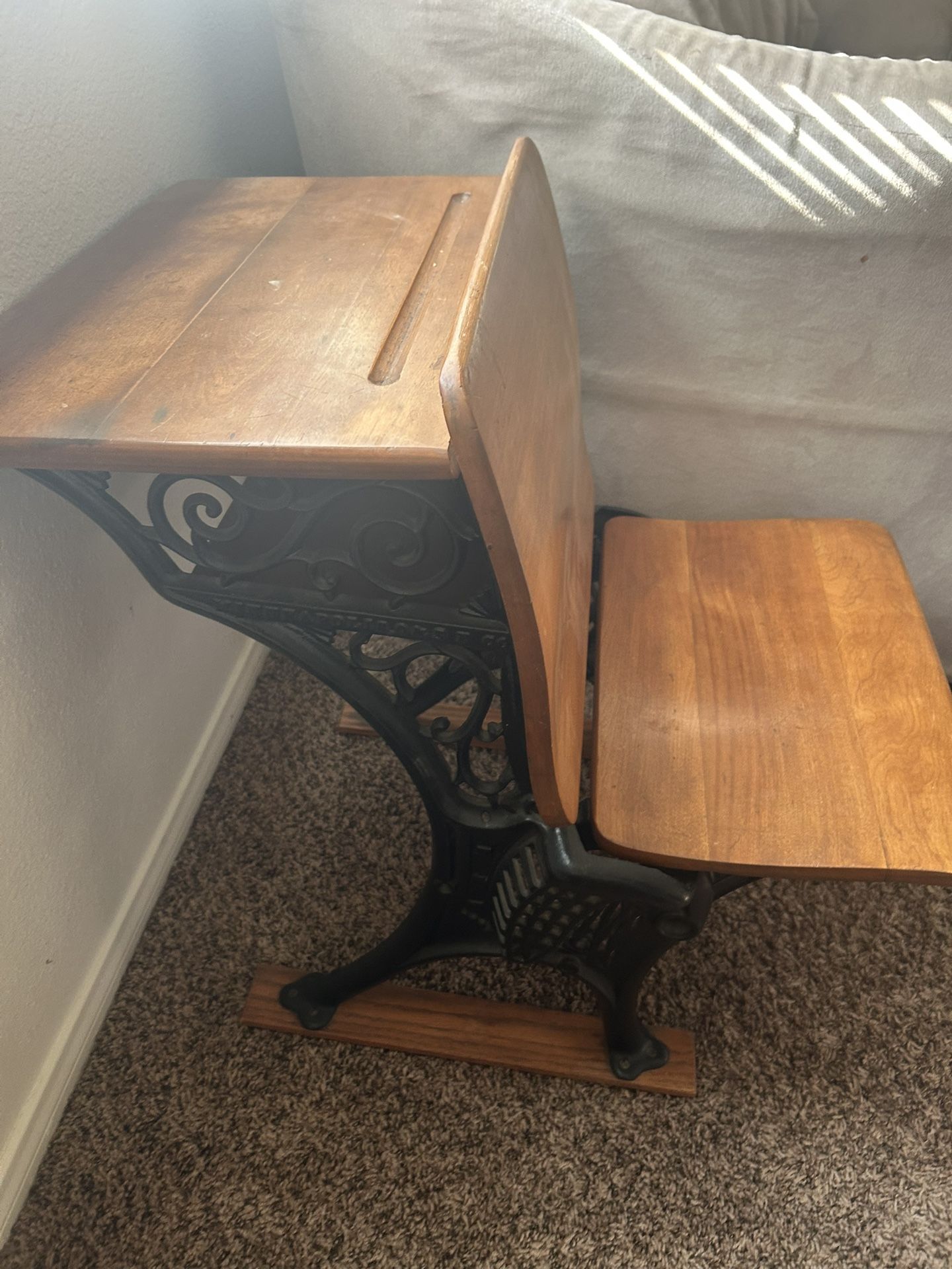 Vintage Antique Child Kid Desk