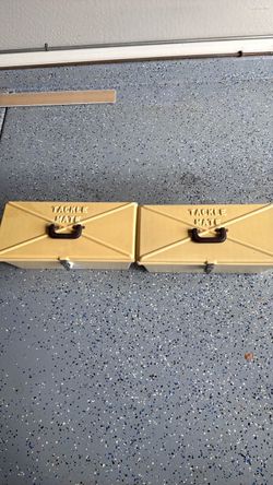 Vintage (2) Tackle Mate fishing tackle boxes $175 obo takes them both!