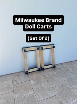 Milwaukee Brand Dolly Carts (Set Of 2)
