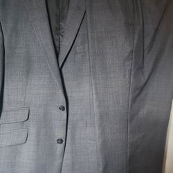 Kenneth Cole Men's Gray Ready Flex Slim-Fit 2-Piece Suit Set Size 40R 36x32 Pant