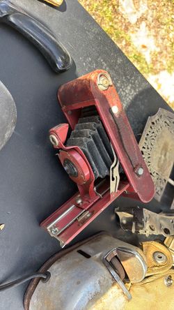 1930’s Kodak rainbow hawk eye pocket camera