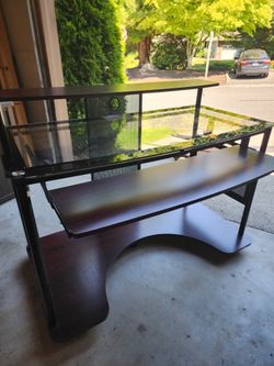 Computer glass table