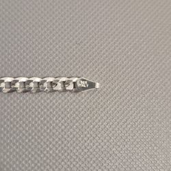 Sterling Silver 7.5" Cuban Bracelet 