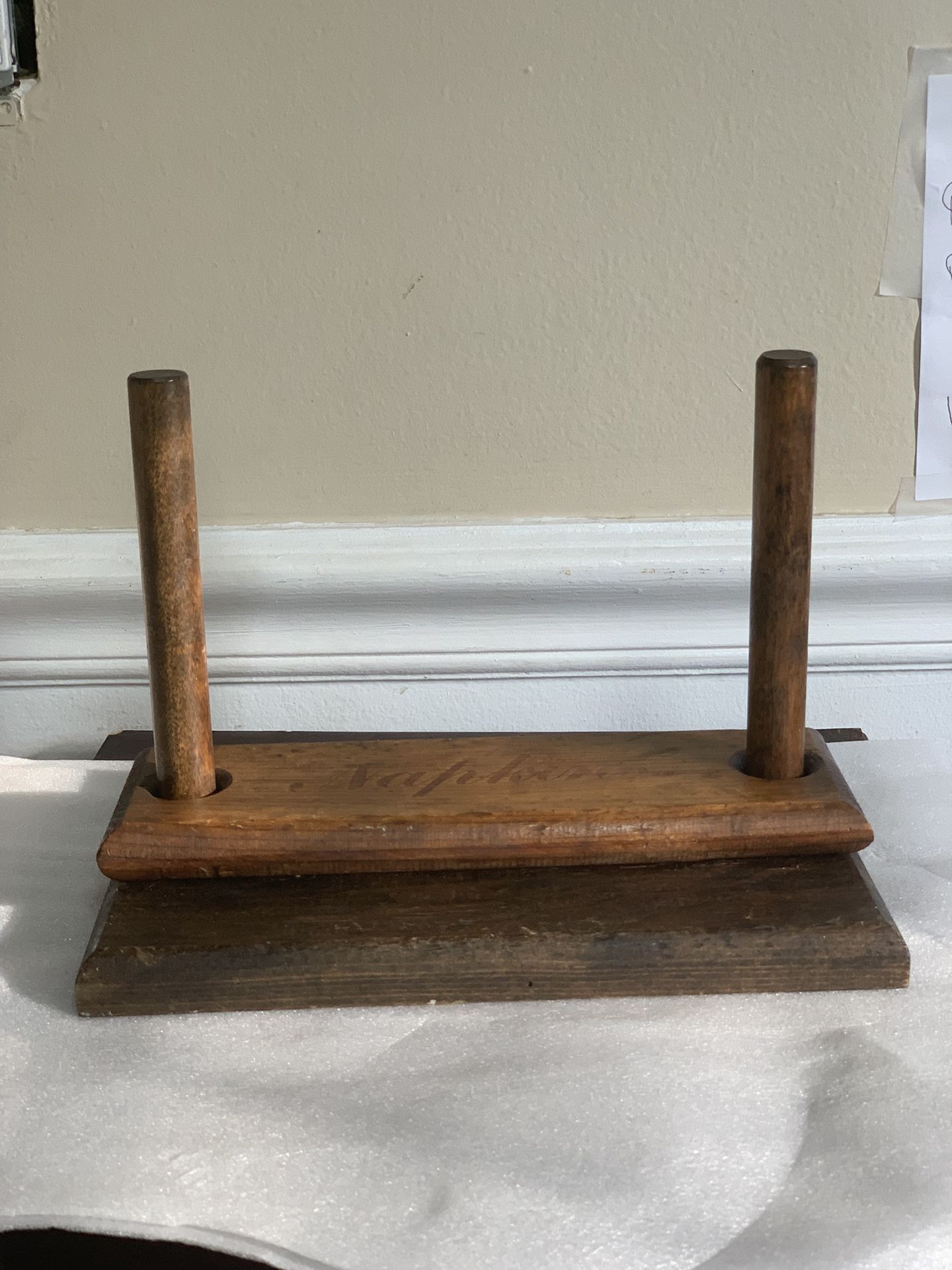 KNOCK ON WOOD CORP Handcrafted Wooden Napkin Holder Outdoor No Fly-Away Caddy