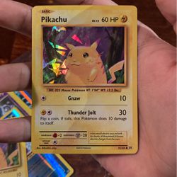 2016 Reverse Holo Foil Chubby Pikachu Pokemon Card 35 108 Rare For Sale In Phoenix Az Offerup
