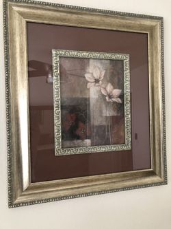 Decorative Wall Art/Frame Maroon & Metallic Gold