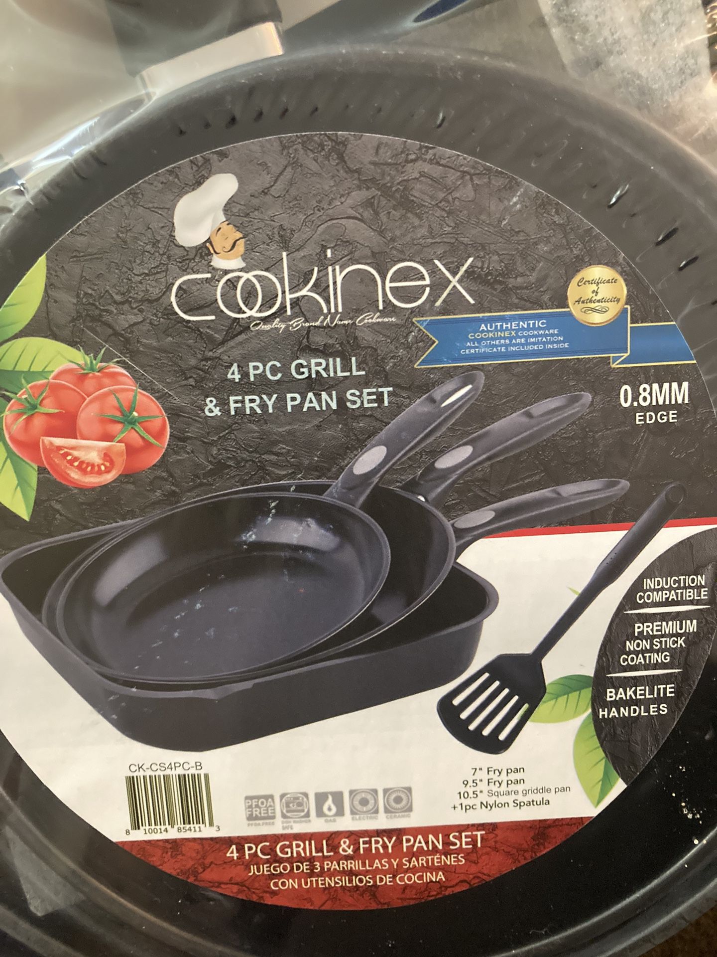 Cookinex 4 Peice Grill And Fry Pan Set