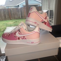 Pink Bape Af1 Customs