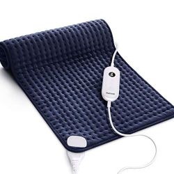 Homech Heating Pad for Back Pain and Cramps - XXX-Large [33 x 17 Inch] Ultra-Soft Heat Pad with Dry & Moist Heat Therapy, 6 Temperature Settings, Auto