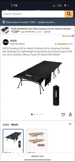 Camping bed