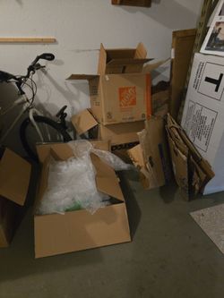 Moving boxes and packing