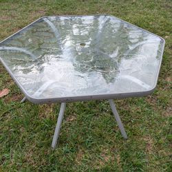 2 Glass Backyard Tables 