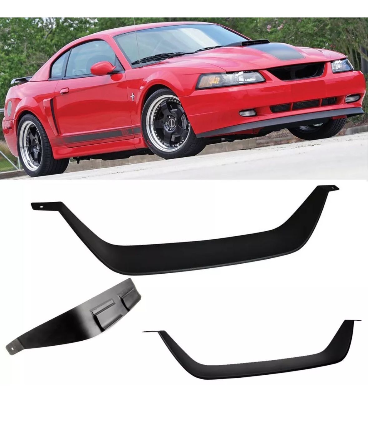 1(contact info removed) Ford Mustang Mach 1 Lower Bottom Front Grille Delete Panel Black