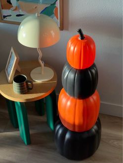 3.5ft Tall Stackable Pumpkins Autumn Indoor/ Outdoor Decor
