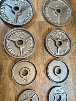 Reconditioned. Price fair for Vintage Weight Plates. (IVANKO’s and Hampton $1.7, 5s $1.2)