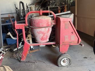 Concrete mixer gas