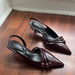 Primark burgundy heels