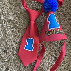 1st Birthday Tie/hat