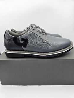 G/FORE Gallivanter Pebble Leather Two Tone Golf Shoes Mens Size 8 Charcoal