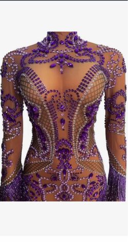 Fringe blinged dress