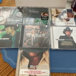 Lot of 7 New Tim McGraw Country Music CD’s