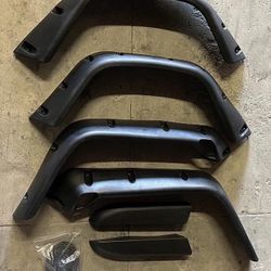97 to 06 Jeep Wrangler Fender Flares with Rivets Polvaderas Con Remache Guardabarros
