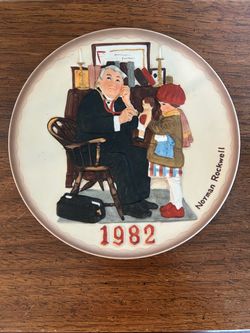 Vintage Norman Rockwell collectible plate