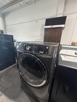 GE Front Load Dryer – Black Stainless