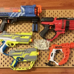 Rival Guns- Toys with Wall Mount and Hooks