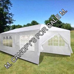 10x20  Canopy with 6 Sidewalls and  Windows, Outdoor Instant Canopy Tent for Parties
