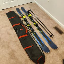 NEW Salomon XDR 80 Ti Skis + XT12 Bindings With Bag And Poles