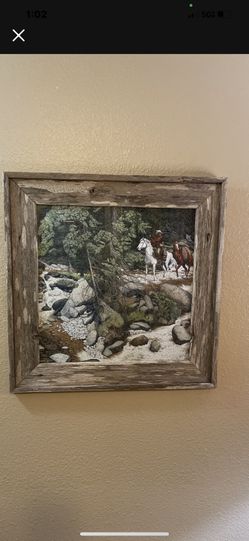 Beautiful Country Puzzle In Handmade Wooden Frame 