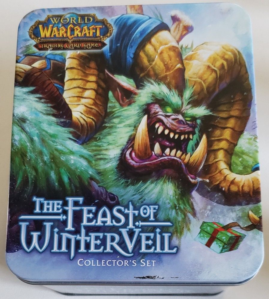 World of Warcraft TCG The Feast of Winter Veil Collector’s Set *EMPTY TIN