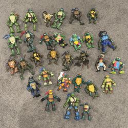 Large Lot Of teenage Mutant Ninja Turtle At Least 45 