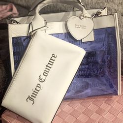 Juicy Couture Jelly Bag With Make Up Pouch NWT