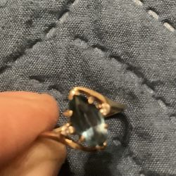 Blue Sapphire Ring Real Gold