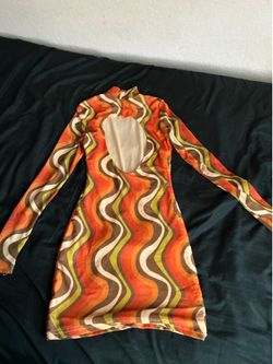 60s orange dress